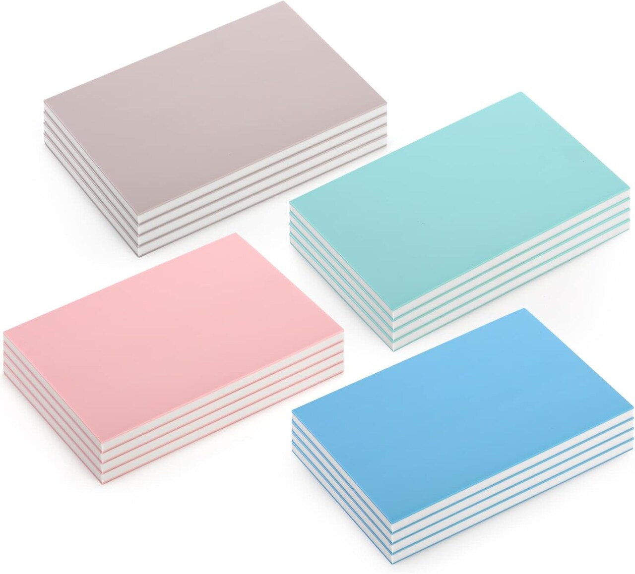 16-Pack 4" x 6" Rubber Stamp Carving Blocks – Soft Rubber for Art & Craft Projects, Assorted 4 Colors, Suitable for Beginners and Professionals